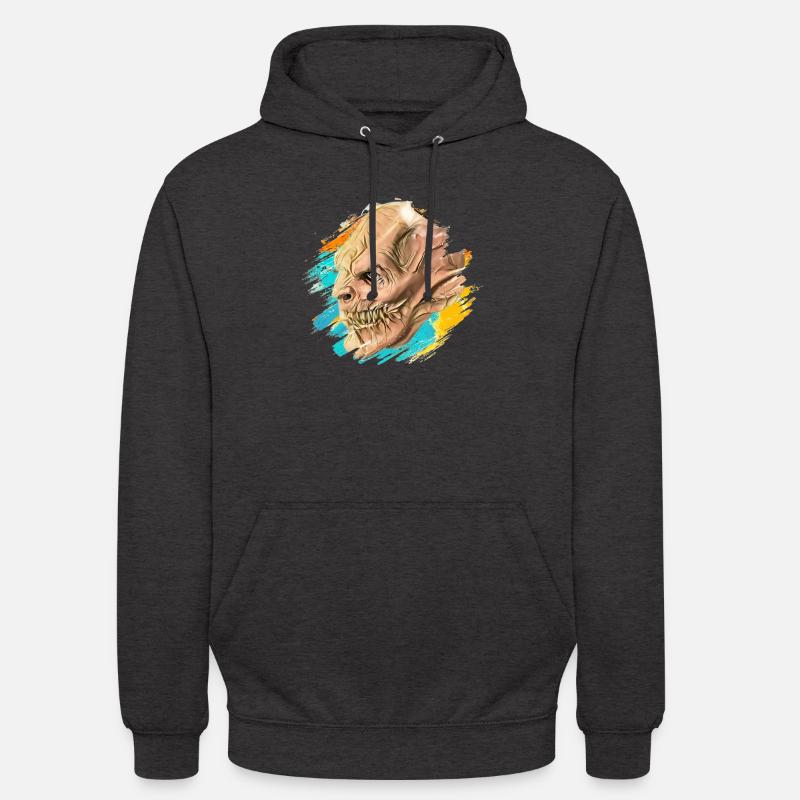 Krampus Percht Devil 2319 - Sweat-shirt à capuche unisexe - charbon