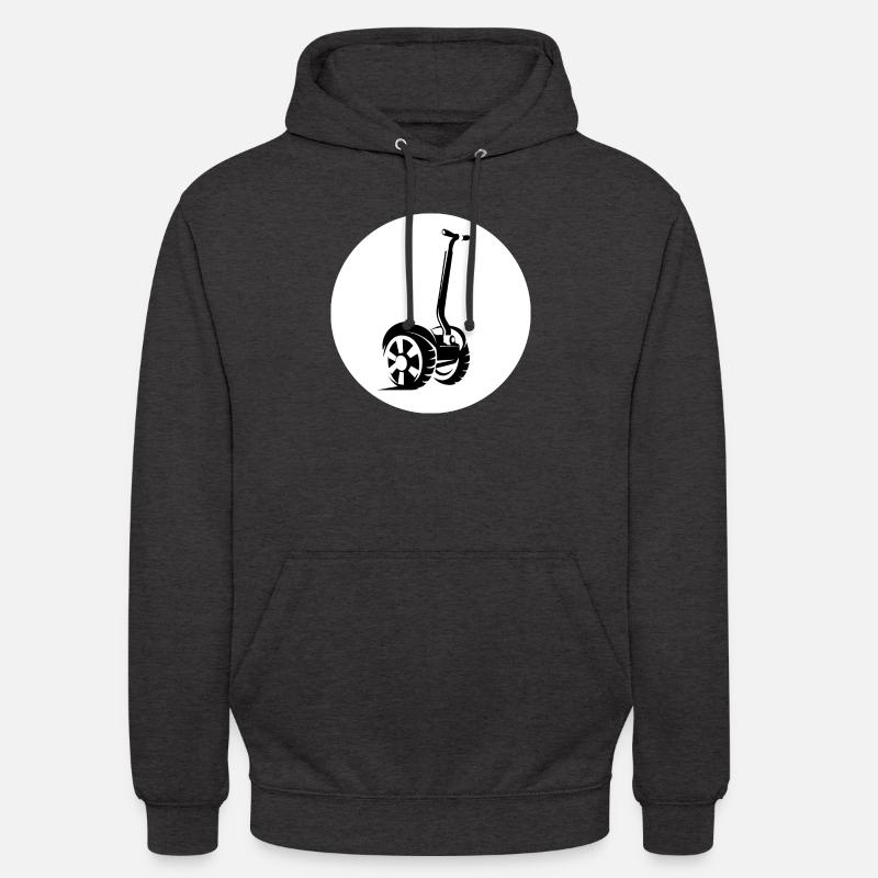 E-Scooter E-Roller Scooter - Unisex Hoodie - charcoal grey