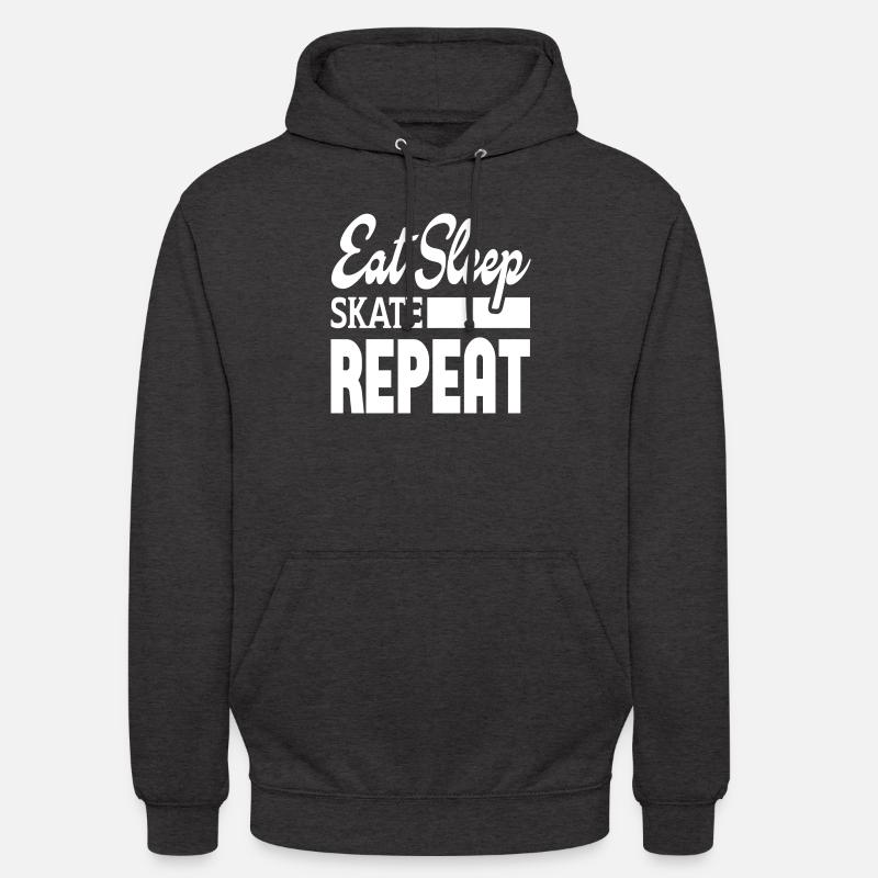 Manger Sommeil Skate Répéter - Sweat-shirt à capuche unisexe - charbon
