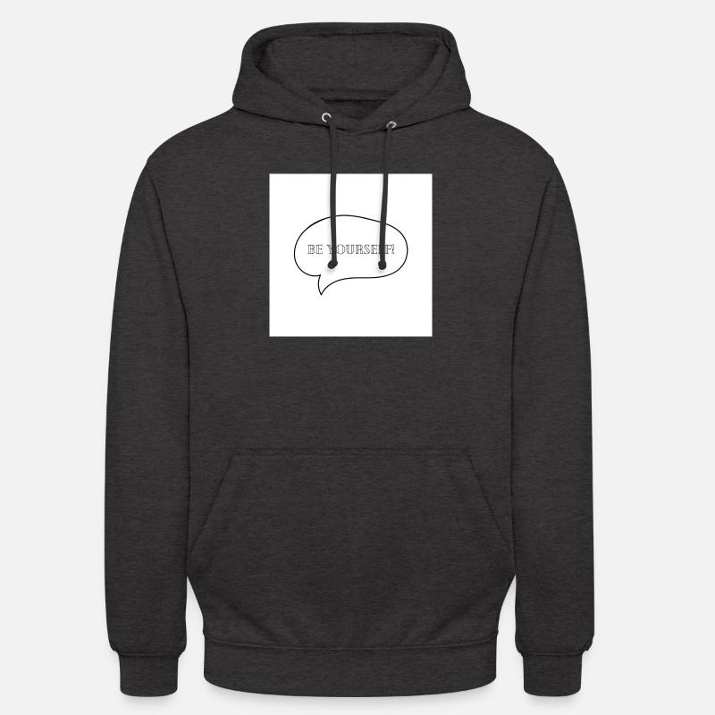 Soyez vous-même! - Sweat-shirt à capuche unisexe - charbon