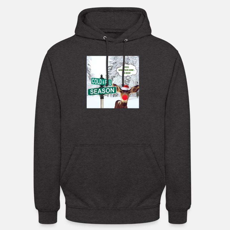 Oh Deer - Rudolf Noël Design - Sweat-shirt à capuche unisexe - charbon