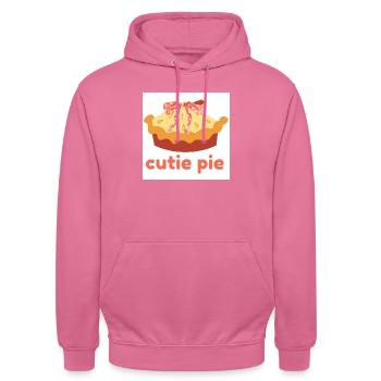 Cutie pie - Unisex Hoodie - pink - Front - Alina (178cm) & Michal (187cm)