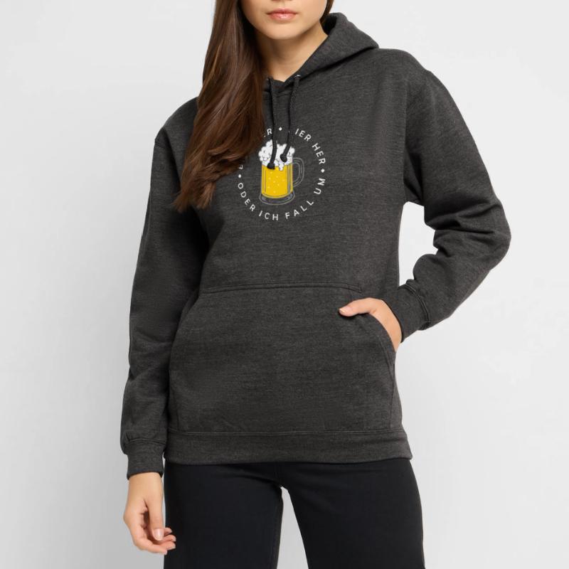 Bees here - Oder ich fall um! Unisex Hoodie