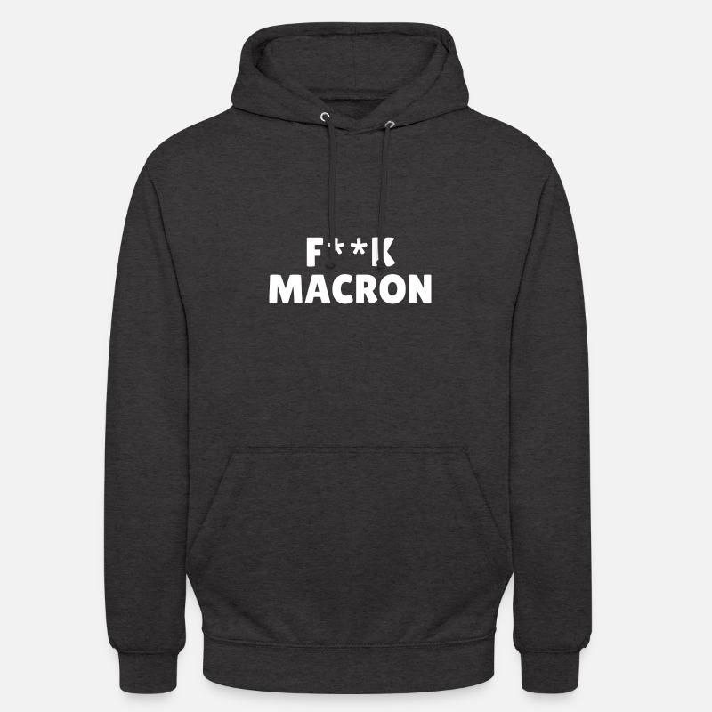F**K Macron - Sweat-shirt à capuche unisexe - undefined
