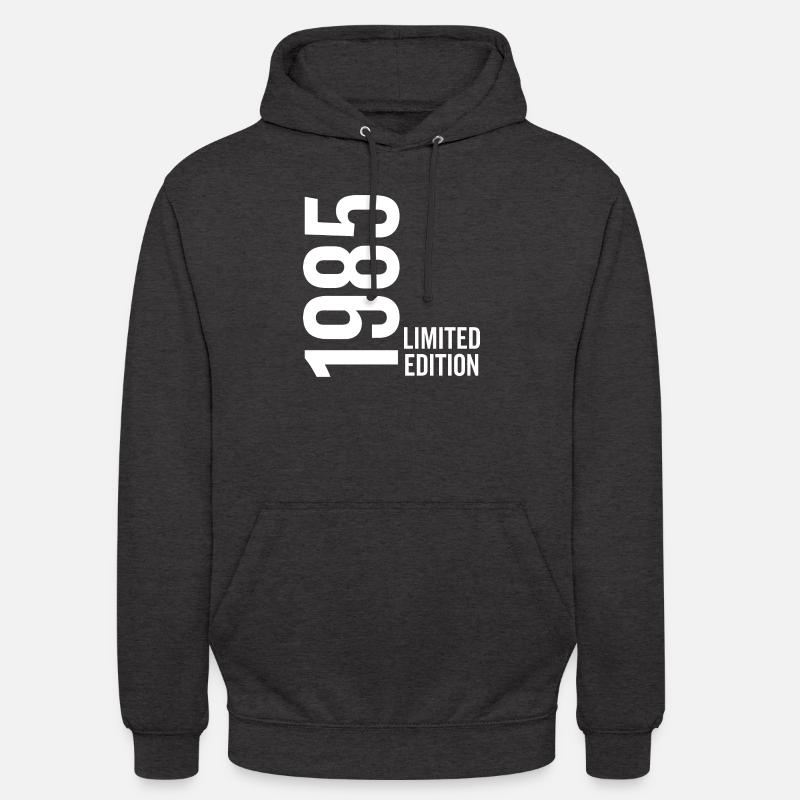 1985 Édition Limitée - Sweat-shirt à capuche unisexe - charbon