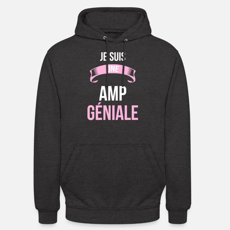 je suis une AMP - Sweat-shirt à capuche unisexe - charbon