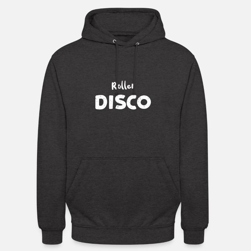 Roller Disco - Patinage - Sweat-shirt à capuche unisexe - charbon