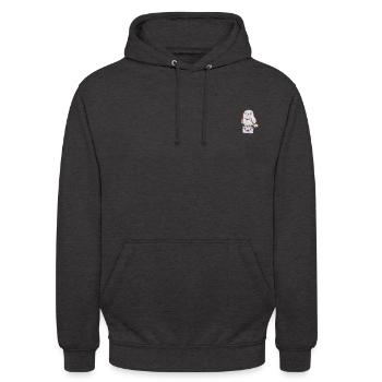 Harry Potter Hedwig Mit Briefumschlag Stick-Design - Unisex Hoodie - Anthrazit - Vorne - Alina (178cm) & Michal (187cm)
