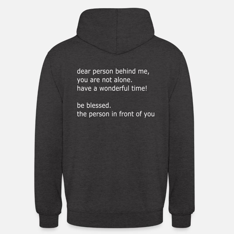 dear person - be blessed by csDesign - Unisex Hoodie - charcoal grey