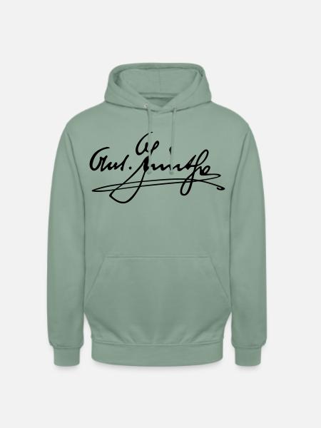 Anton Günther Signum - Unisex Hoodie - Graugrün
