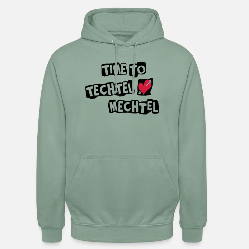 Le temps de jeter - Sweat-shirt à capuche unisexe - vert-de-gris