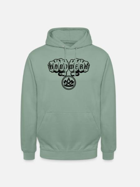 Zimmermann Faust Handwerk Beruf - Unisex Hoodie - Graugrün