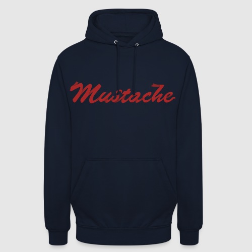 Red Mustache Lettering - Unisex Hoodie