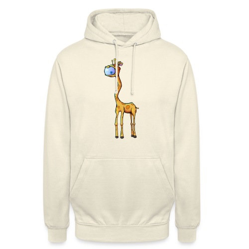 Enøjet giraf - Hættetrøje unisex