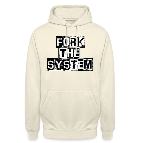 ForkTheSystem - Sweat-shirt à capuche unisexe