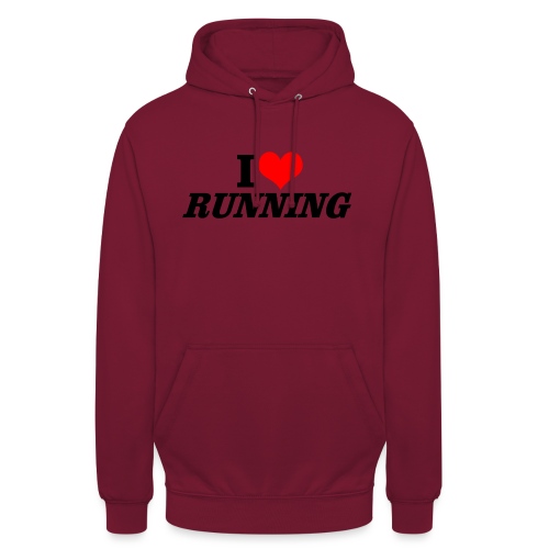 I love running - Unisex Hoodie