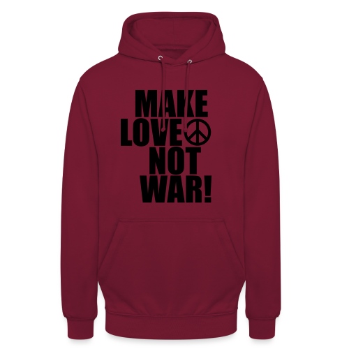 Make love not war - Luvtröja unisex