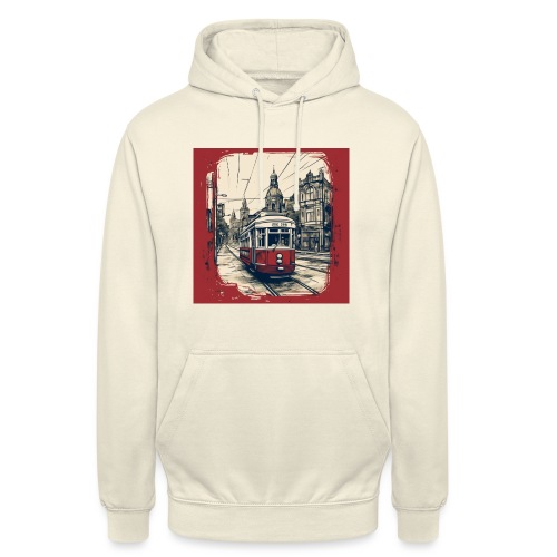 Fictieve Rode Tram #4 - Uniseks hoodie