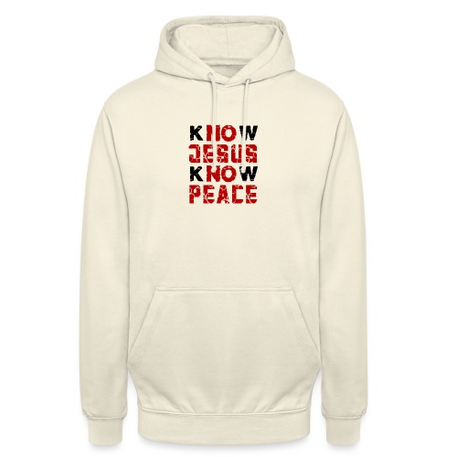 Know Jesus Know Peace (Flower Design) - Unisex Hoodie