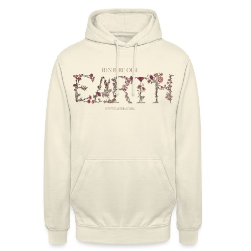 Earth Day Floral Restore Our Earth - Bluza z kapturem typu unisex