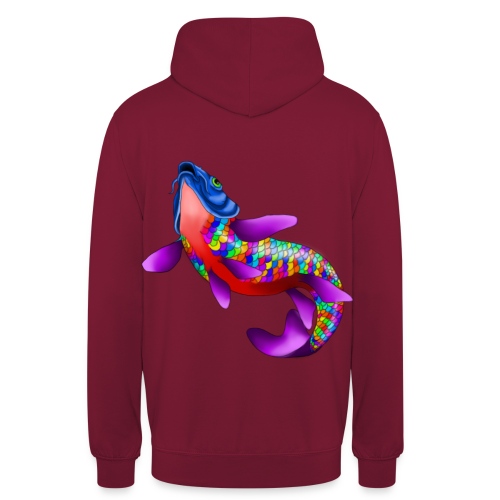 Regnbuefisk - Hættetrøje unisex
