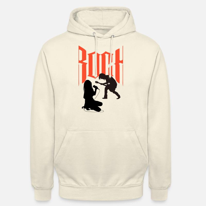 chanteuse-guitariste - Sweat-shirt à capuche unisexe - vanille