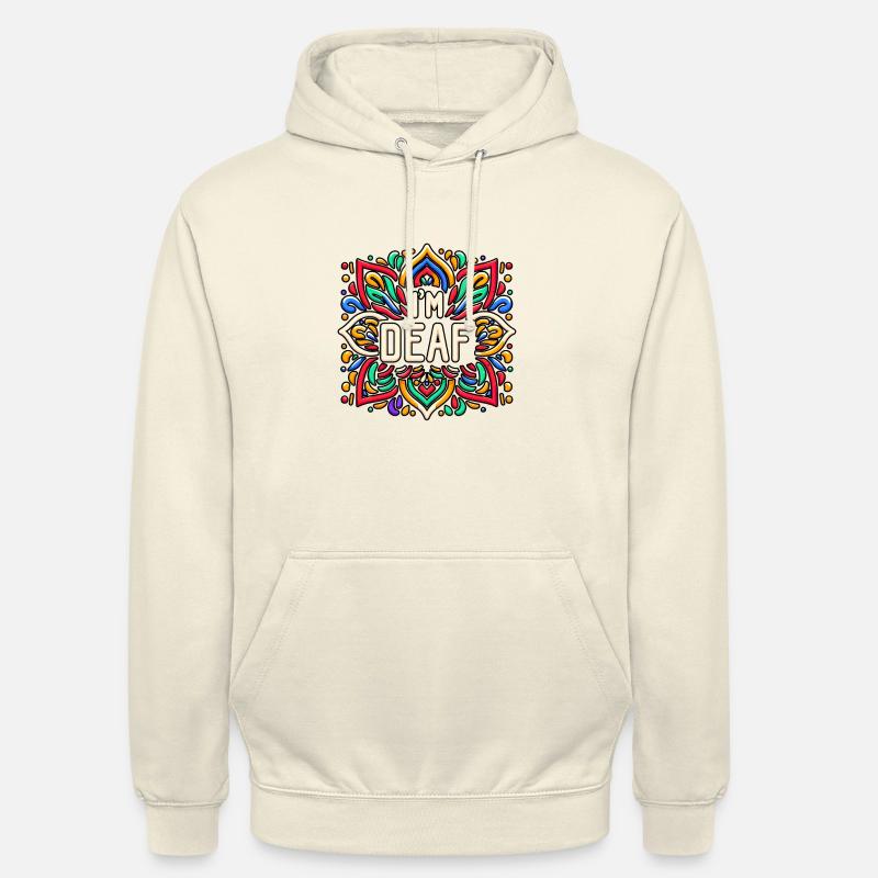 Je suis sourd 43 - Sweat-shirt à capuche unisexe - vanille