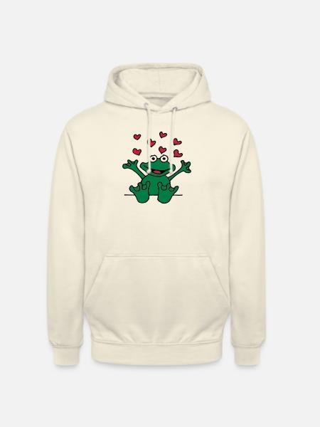 heart_frog_1220113c_a - Unisex Hoodie - Vanille-Milchshake