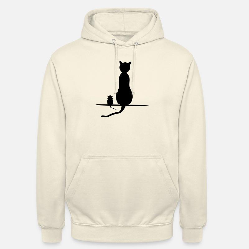 katz et la souris - Sweat-shirt à capuche unisexe - vanille