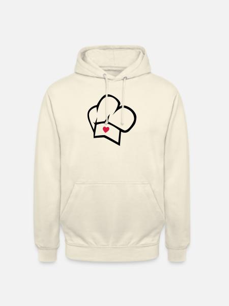 cuisinier - Sweat-shirt à capuche unisexe - vanille