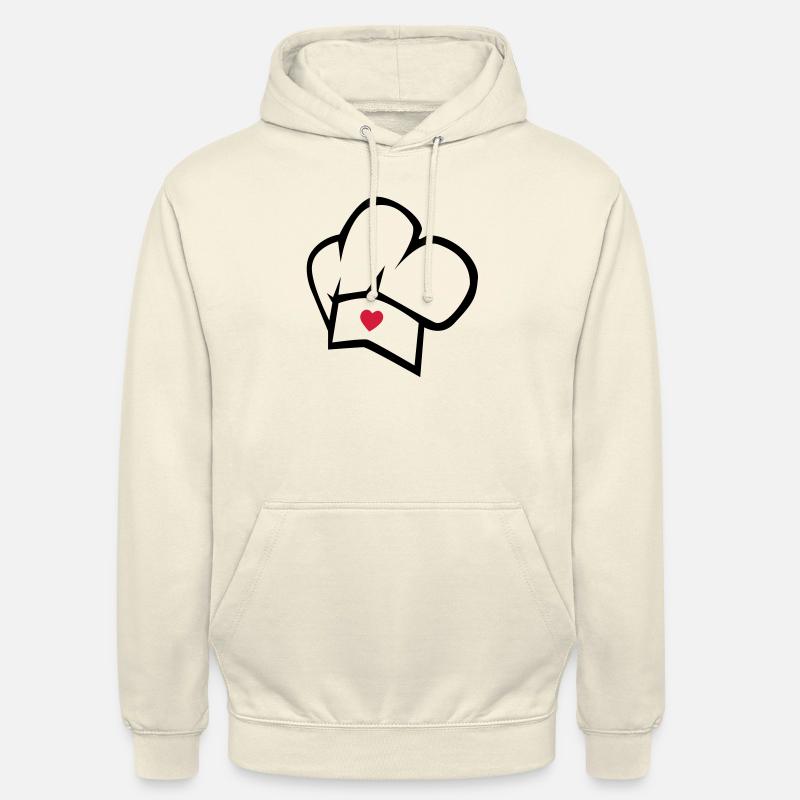 cuisinier - Sweat-shirt à capuche unisexe - vanille