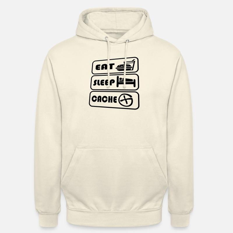 1025_eat_sleep_cache - Unisex Hoodie - Vanille-Milchshake
