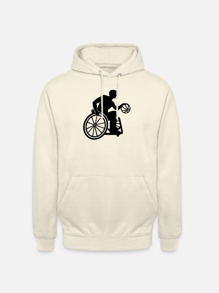 Rollstuhlbasketball - Unisex Hoodie - Vanille-Milchshake