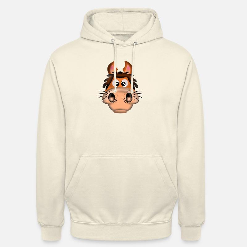 TÊTE D’ÂNE - Sweat-shirt à capuche unisexe - vanille