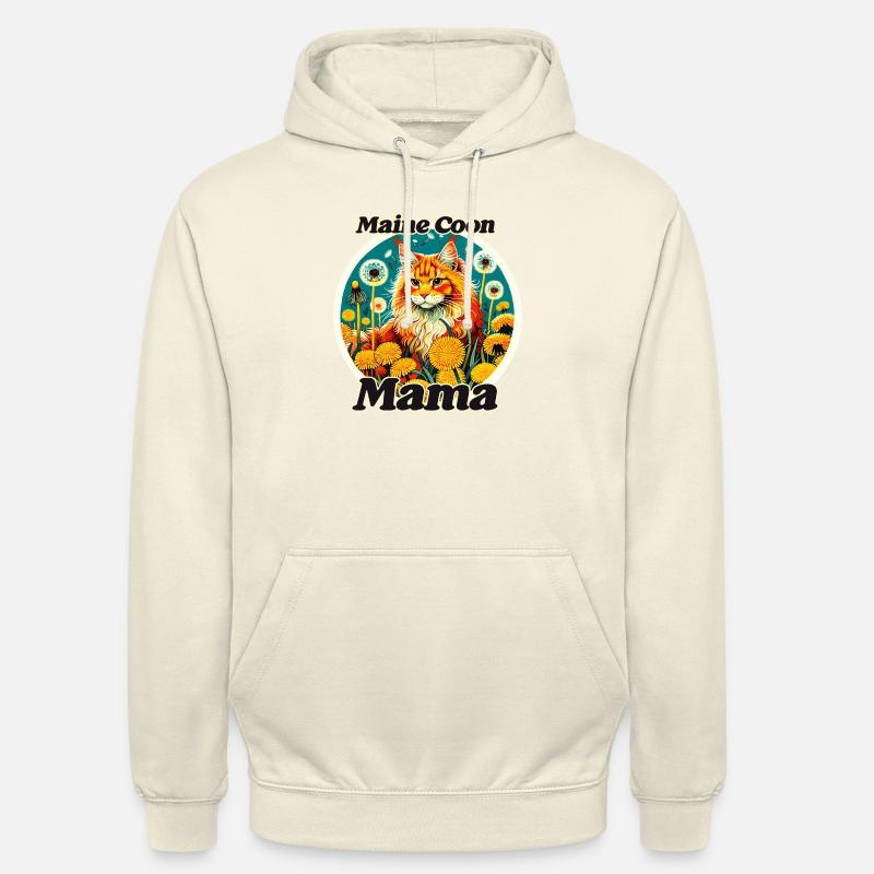 MaineCoon Mama - Sweat-shirt à capuche unisexe - vanille