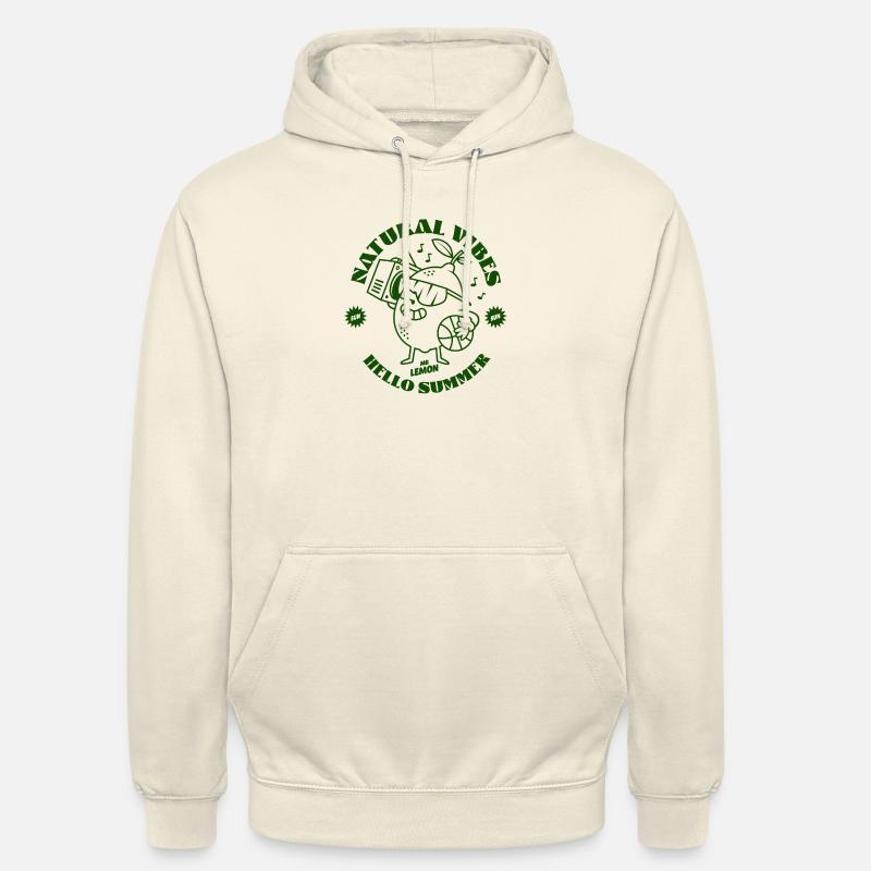 Lemon Green - Sweat-shirt à capuche unisexe - vanille