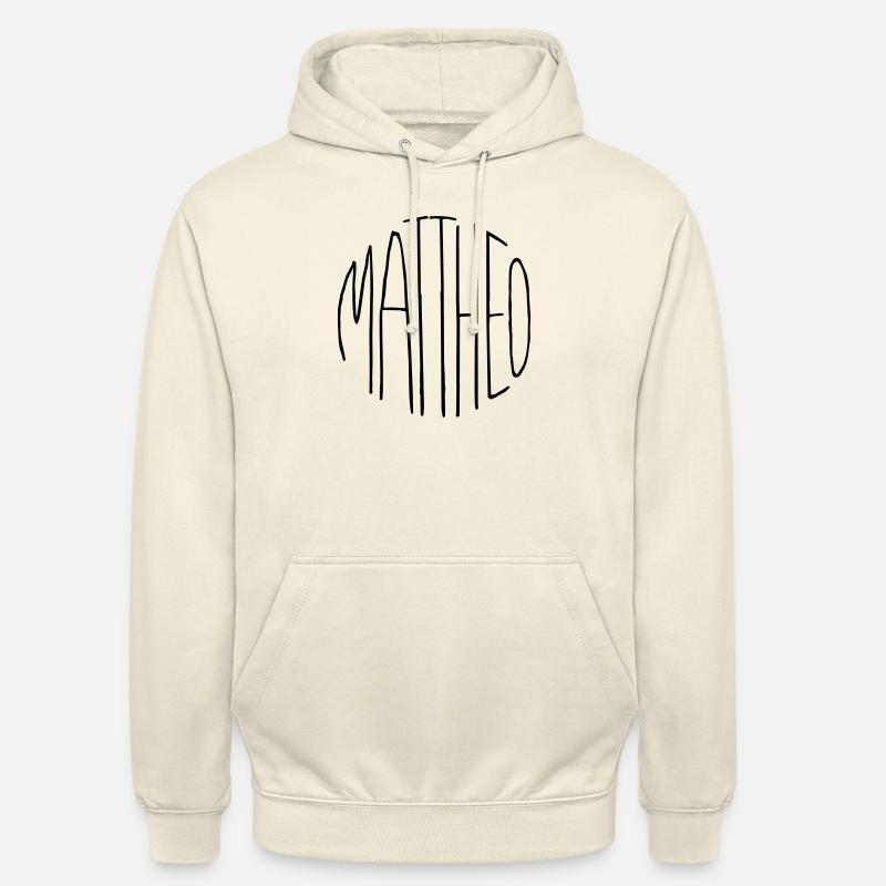 Matthéo - Sweat-shirt à capuche unisexe - vanille