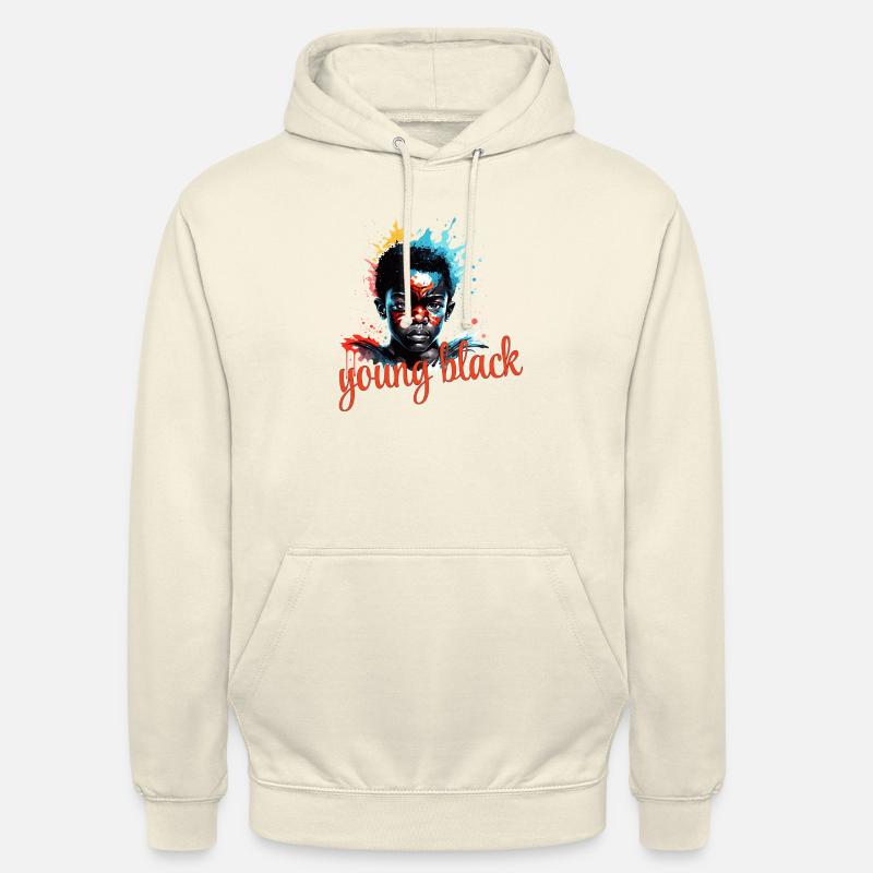 Junger Schwarzer - Unisex Hoodie - Vanille-Milchshake
