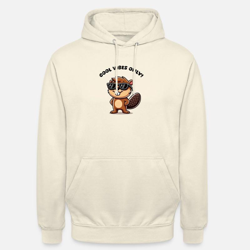 Lunettes de soleil Beaver Comic - Sweat-shirt à capuche unisexe - vanille
