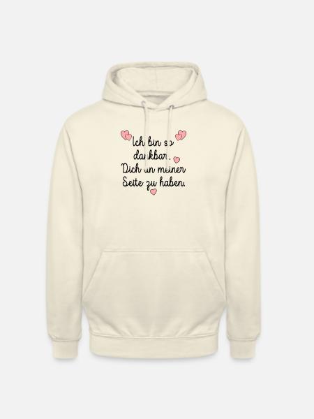 DANKBARKEIT WERTSCHÄTZUNG HERZ - Unisex Hoodie - Vanille-Milchshake