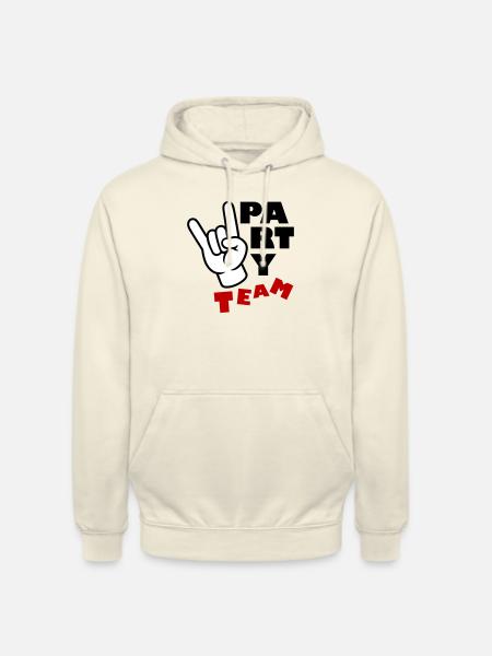 Party Team Funny - Unisex Hoodie - vanilla