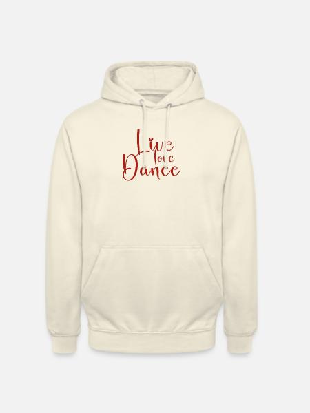 Danse d’amour en direct - Sweat-shirt à capuche unisexe - vanille