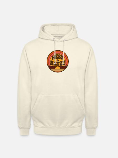 Hess und Hatze Retro rund - Unisex Hoodie - Vanille-Milchshake