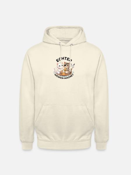 Katzen Echter Möwenmagnet - Unisex Hoodie - Vanille-Milchshake