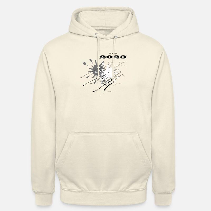 Farbfleck 2023 Modern Spritzig Geschenkidee - Unisex Hoodie - Vanille-Milchshake