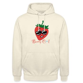Berry Cool - Unisex Hoodie - Vanille-Milchshake - Vorne - Alina (178cm) & Michal (187cm)