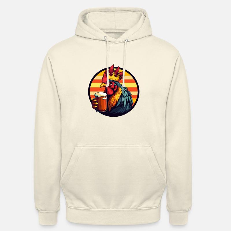 Rooster Beer Comic - Unisex Hoodie - vanilla