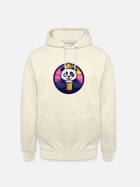 Panda Beer Comic - Unisex Hoodie - vanilla