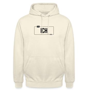 Je ressens le langage de la jeunesse car je suis d’accord - Sweat-shirt à capuche unisexe - vanille - Devant - Alina (178cm) & Michal (187cm)