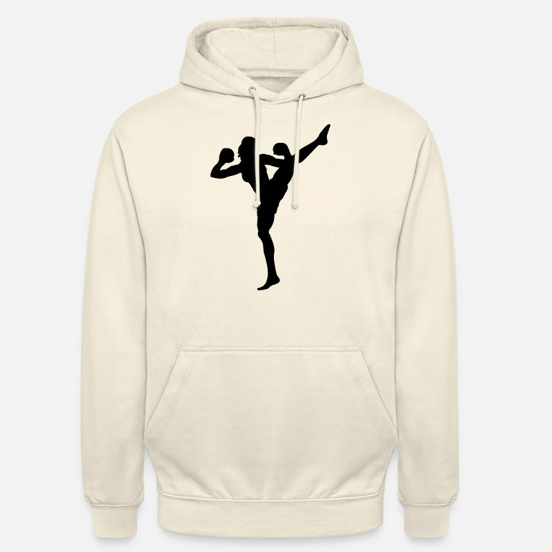 Kickbox Silhouette - Unisex Hoodie - Vanille-Milchshake